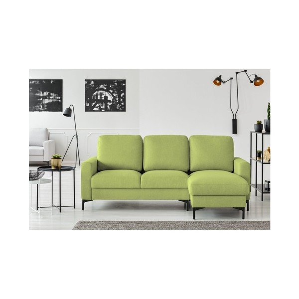 Atlanta oliva zöld sarokkanapé, jobb oldali - Cosmopolitan design-image-4
