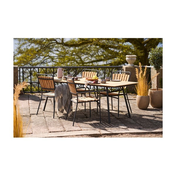 Kék újrahasznosított pamut takaró 130x180 cm Izmir – House Nordic-image-2