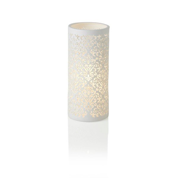 Jacquard porcelán asztali lámpa, magasság 28 cm - Brandani-image-1