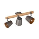 Sötétszürke-natúr színű spotlámpa 14x54 cm Bell – Trio