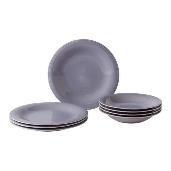 8 db-os lila porcelán tányérkészlet - Like by Villeroy & Boch Group