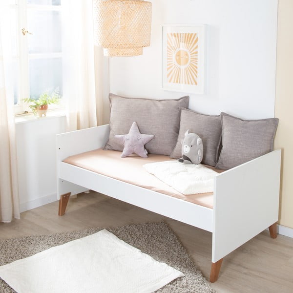 Fehér-natúr színű babaágy 70x140 cm Ole – Roba-image-2