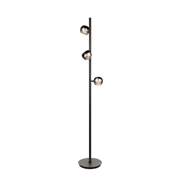 Fekete-ezüstszínű LED állólámpa (magasság 150 cm) Orbit – Trio Select-image-1