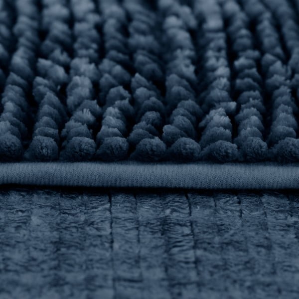 Sötétkék fürdőszobai kilépő 60x90 cm Bati – Restilo-image-3