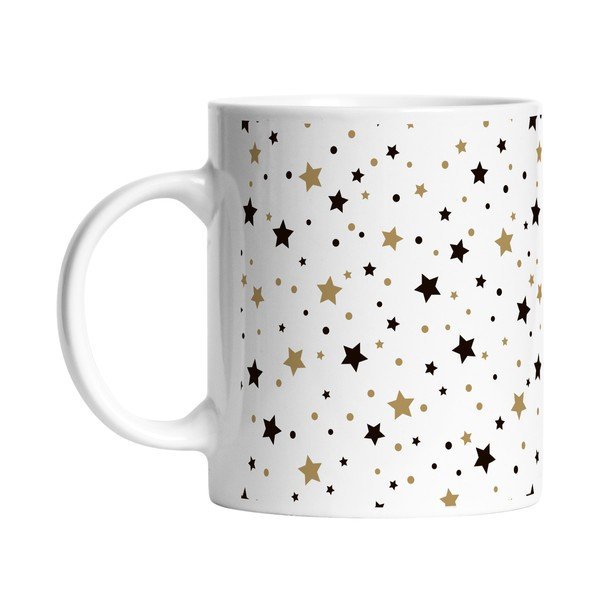 Fehér kerámia bögre karácsonyi mintával 330 ml – Butter Kings-image-1