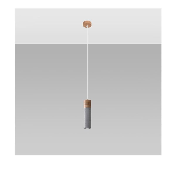 Szürke függőlámpa ø 7 cm Susanna – Sollux-image-2