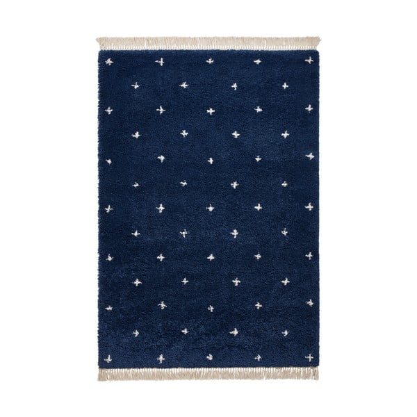 Boho Dots matrózkék szőnyeg, 120 x 170 cm - Think Rugs