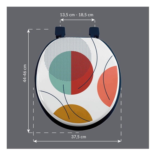 WC-ülőke 37 x 47 Color pop – douceur d'intérieur-image-1