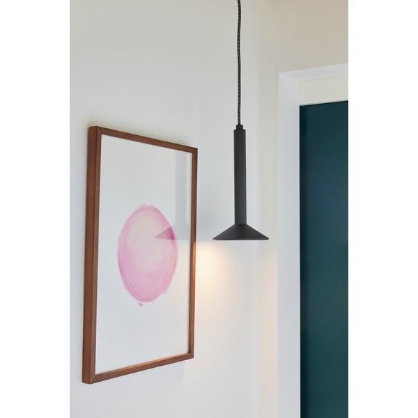 Fekete fém dimmelhető függőlámpa ø 12 cm Chromatic – Hübsch-image-1