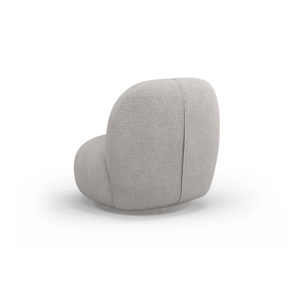 Világosszürke buklé fotel Chuck – Micadoni Home-image-3