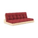 Piros kordbársony kinyitható kanapé 196 cm Base – Karup Design