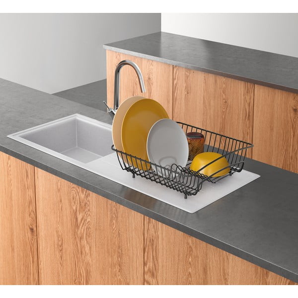 Square Lava fekete rozsdamentes acél edénycsepegtető - Metaltex-image-1