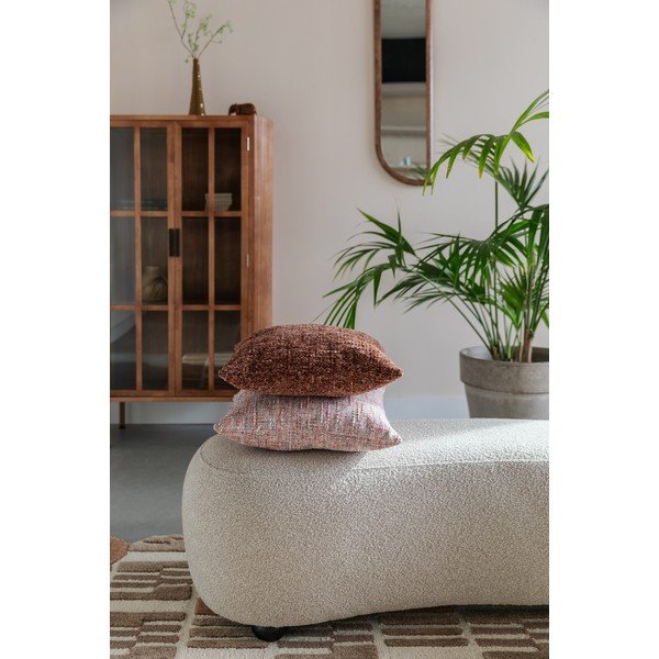 Bézs buklé párnázott pad Noxx – White Label-image-1