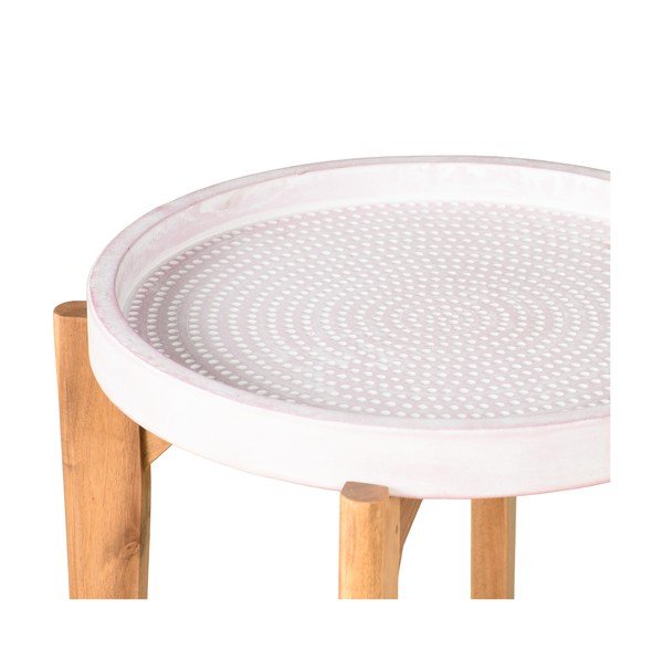 Bari kerti asztal rózsaszín betonlappal, ø 55 cm - Bonami Selection-image-2