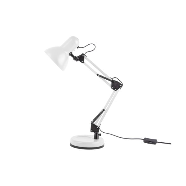 Hobby fehér asztali lámpa fekete részletekkel, ø 12,5 cm - Leitmotiv