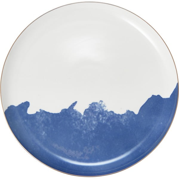 Rosie 2 db-os kék-fehér porcelán tányér szett, ø 26 cm - Westwing Collection