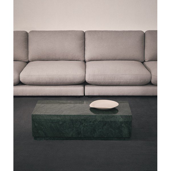 Zöld márvány dohányzóasztal 50x100 cm Sorein – Kave Home-image-2