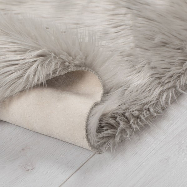 Sheepskin szürke szőnyeg, ⌀ 120 cm - Flair Rugs-image-2