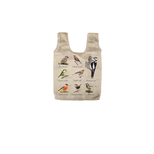 Fly összehajtható bevásárlótáska madár mintával - Esschert Design-image-1