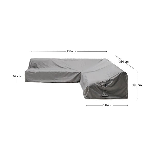 Kerti bútor védőhuzat 330x330x100 cm Iria – Kave Home-image-4