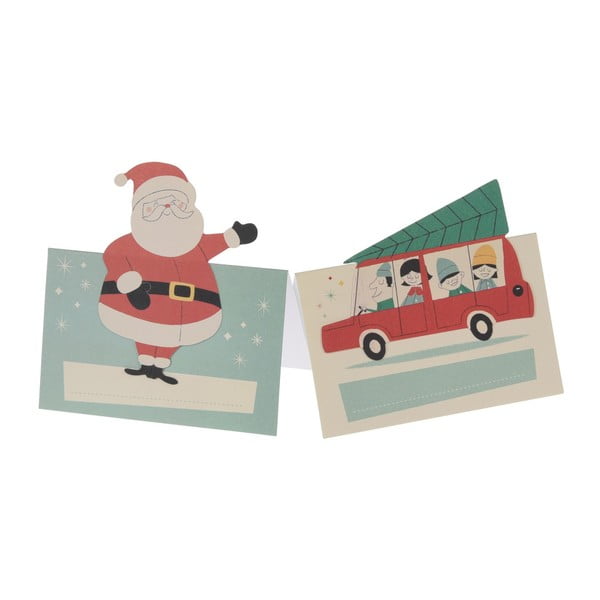 Festive Family 6 db névkártya karácsonyi motívummal - Rex London