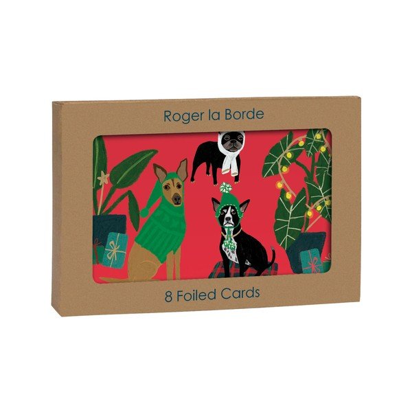 Üdvözlőlap szett 8 db-os karácsonyi mintával Cat and Dog Palais  – Roger la Borde-image-2