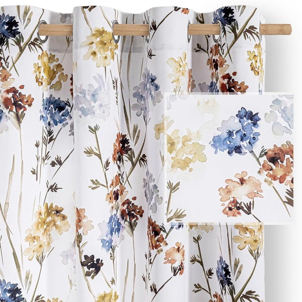 Fehér dimout (részleges sötétítő) függöny 135x250 cm Solkone – Restilo