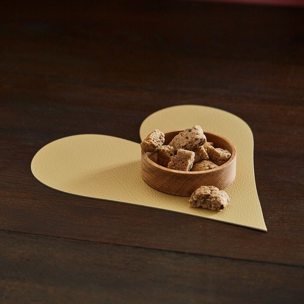 Öko bőr tányéralátét 30x30 cm Heart Hippo – LIND DNA-image-1