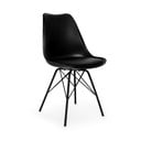 Eco 2 db fekete szék fekete fémlábakkal - Bonami Essentials