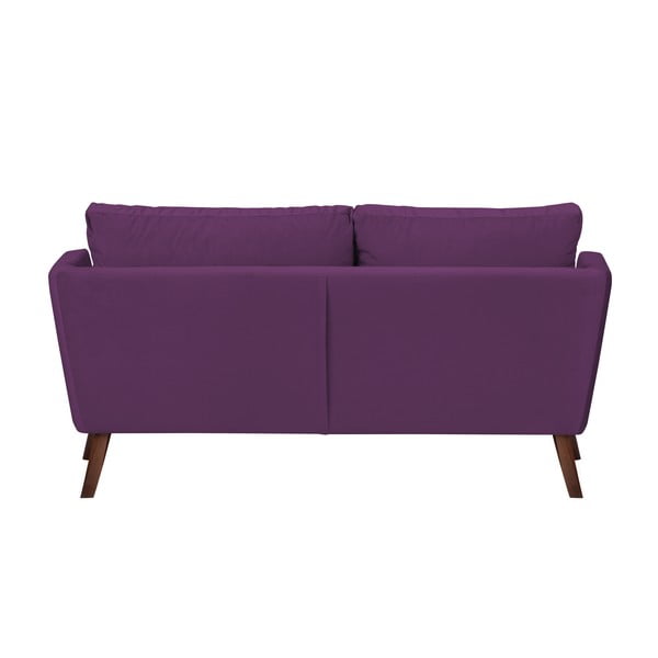 Elena sötétlila háromszemélyes kanapé, fekvőfotellel a jobb oldalon - Mazzini Sofas-image-4