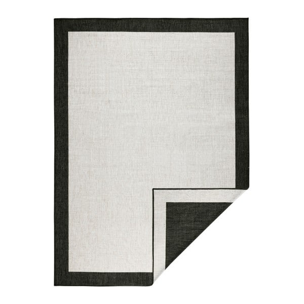 Panama fekete-krémszínű kültéri szőnyeg, 160 x 230 cm - NORTHRUGS