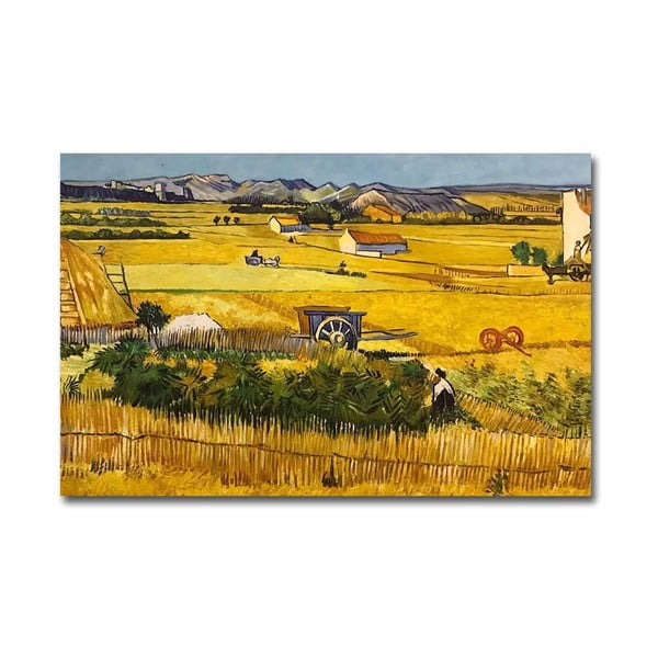 Fali vászon kép Vincent Van Gogh The Harvest másolat, 100 x 70 cm
