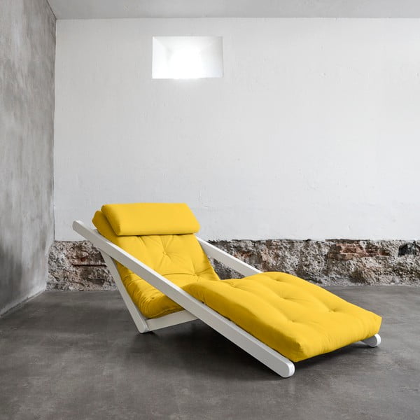 Figo White/Amarillo átalakítható fotel - Karup