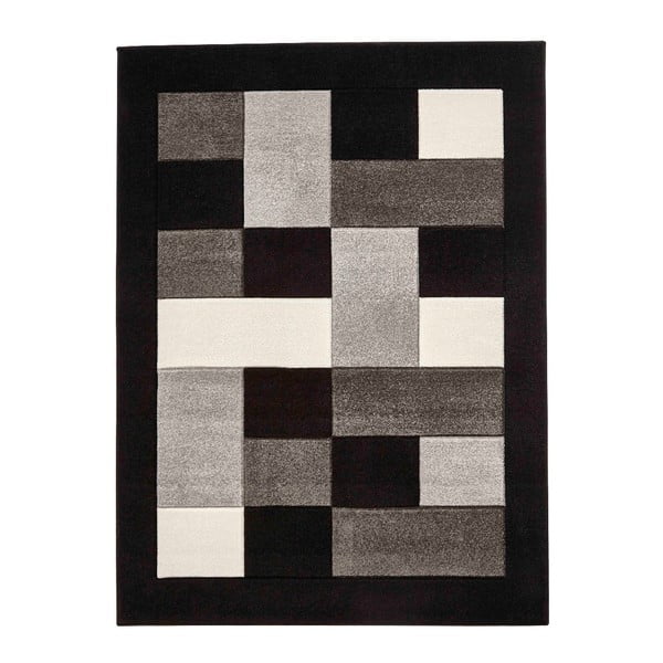 Matrix szürkésfekete szőnyeg, 160 x 220 cm - Think Rugs