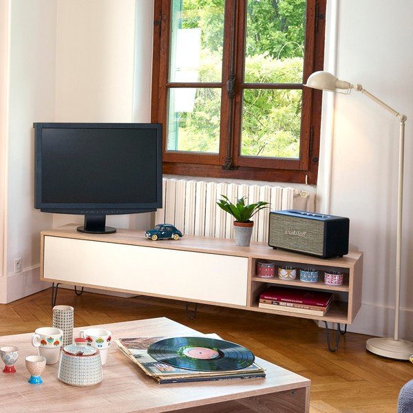 Aero fehér TV-állvány - TemaHome-image-1
