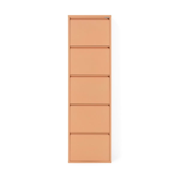 Lazacszínű fém billenő ajtós cipőtartó 50x169x15 cm Billy – Spinder Design-image-3