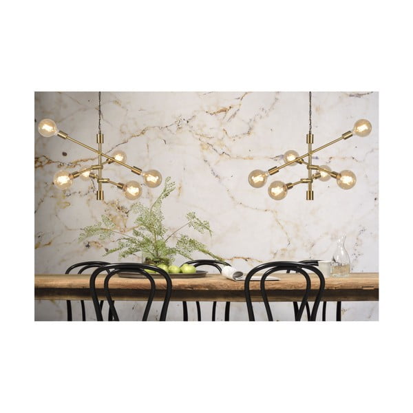 Aranyszínű függőlámpa üveg búrával ø 60 cm Nashville – it's about RoMi-image-4