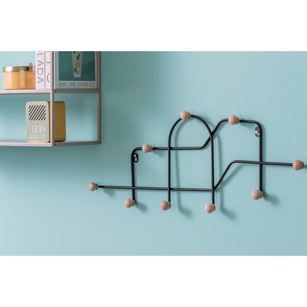 Fekete fém fali fogas 71 cm Maze – PT LIVING-image-1