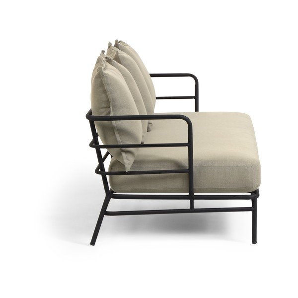 Mareluz bézs fémszerkezetű kerti kanapé - Kave Home-image-3