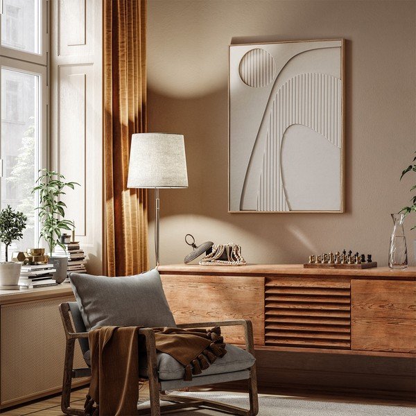 Nyomtatott keretezett-akusztikus kép 62x92 cm Arch – Styler-image-1