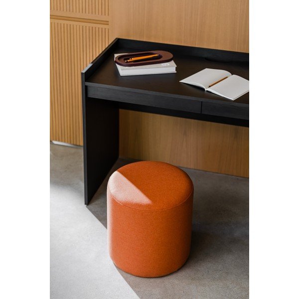 Terrakotta színű gyapjú puff Folk – noo.ma-image-2