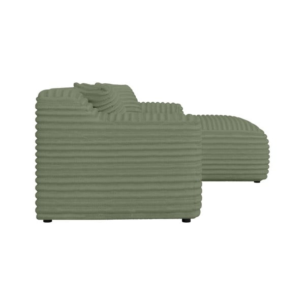 Zöld kordbársony sarokkanapé (jobb oldali-heverő résszel) Martin – Ropez-image-3