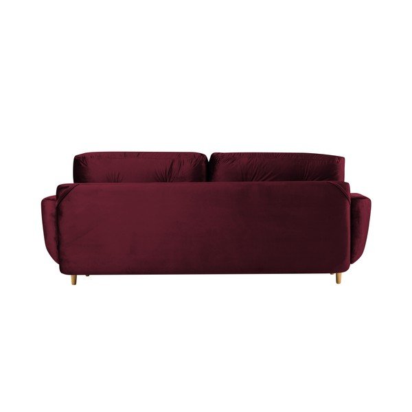 Silva borvörös 3 személyes kinyitható kanapé tárolóhellyel - Mazzini Sofas-image-4