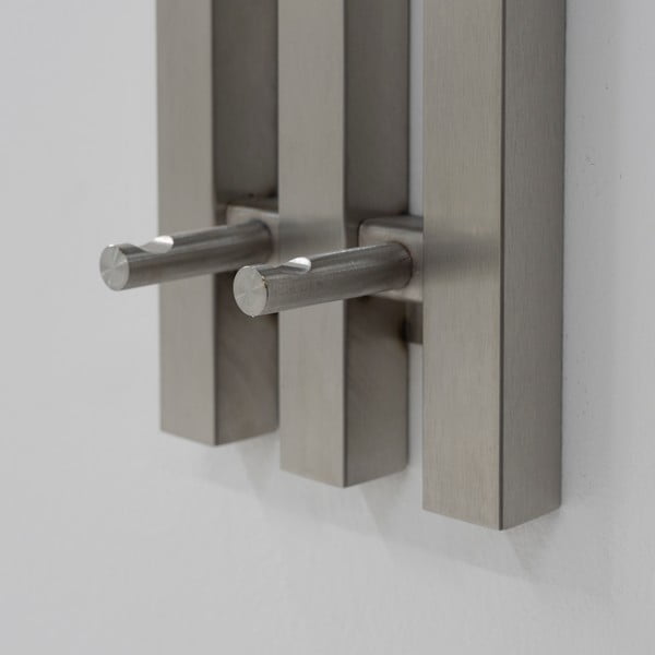 Ezüstszínű fém fali fogas 65 cm Senza – Spinder Design-image-4