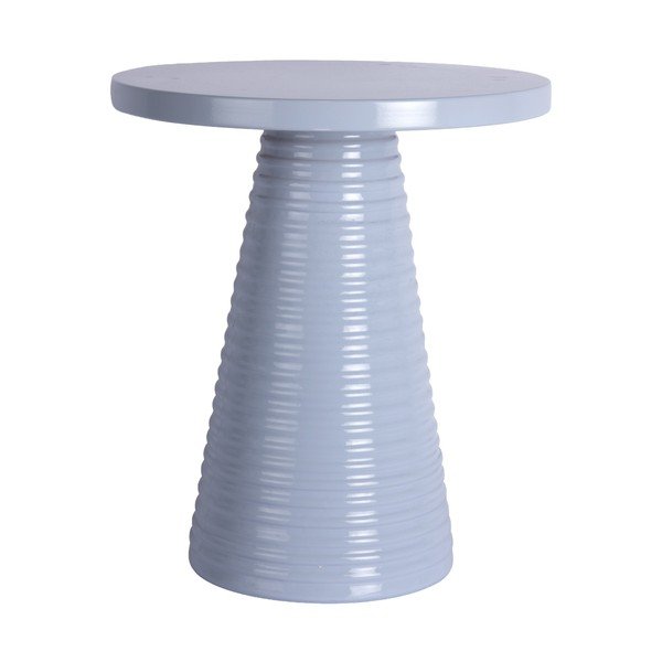 Fém kerek tárolóasztal ø 40 cm Catania Ribbed – Leitmotiv