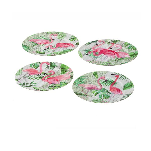 Flamingos 4 darab tányér - Unimasa