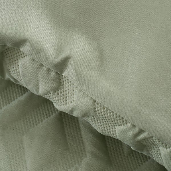 Zöld egyszemélyes ágyneműhuzat 135x200 cm Jacob Geo – Catherine Lansfield-image-3