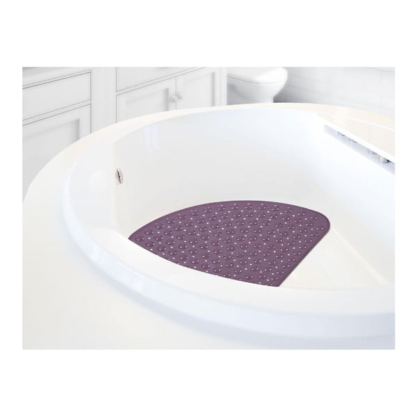 Slippy lila csúszásgátló szőnyeg fürdőkádba, 54 x 54 cm - Madame Coco