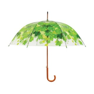 Ambiance Birdcage Leaf átlátszó esernyő zöld részletekkel, ⌀ 92,5 cm - Esschert Design