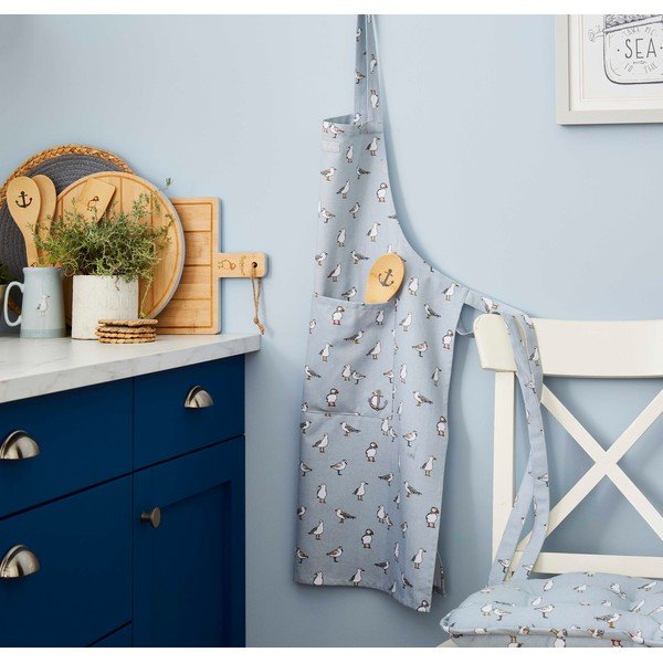 Újrahasznosított pamut kötény Costal Birds – Cooksmart ®-image-1